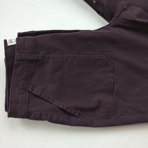 Mudd FLX Stretch Utility Skinny Zip Ankle Pants Junior 5 Magenta - Picture 11 of 15